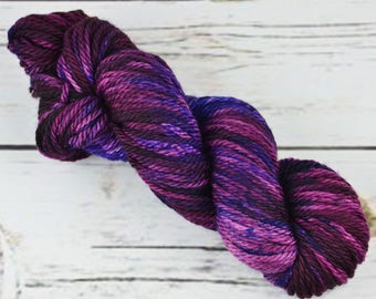 Intergalactic- Nirvana Bulky Hand dyed Yarn - 100% SW Merino - 106 yards 100 grams - Ready to ship