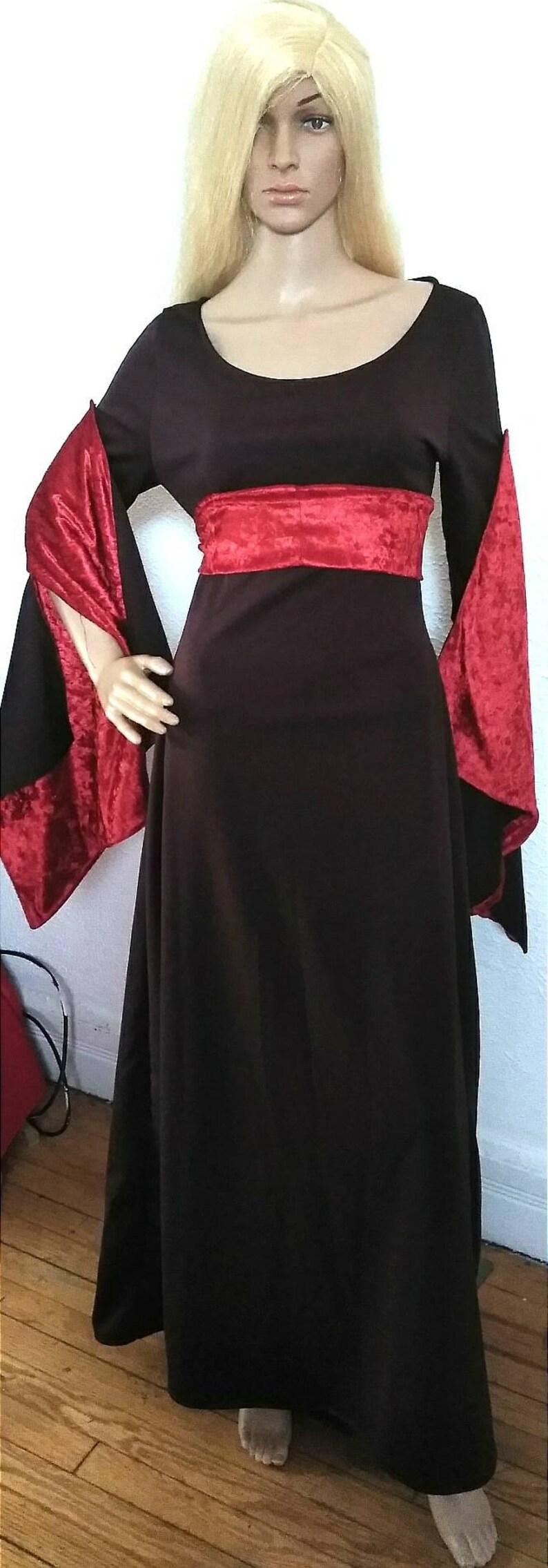 Viking -/_Renaissance MEDIEVAL ELVEN GARDEN Dress Fairy Mother Nordic Larping