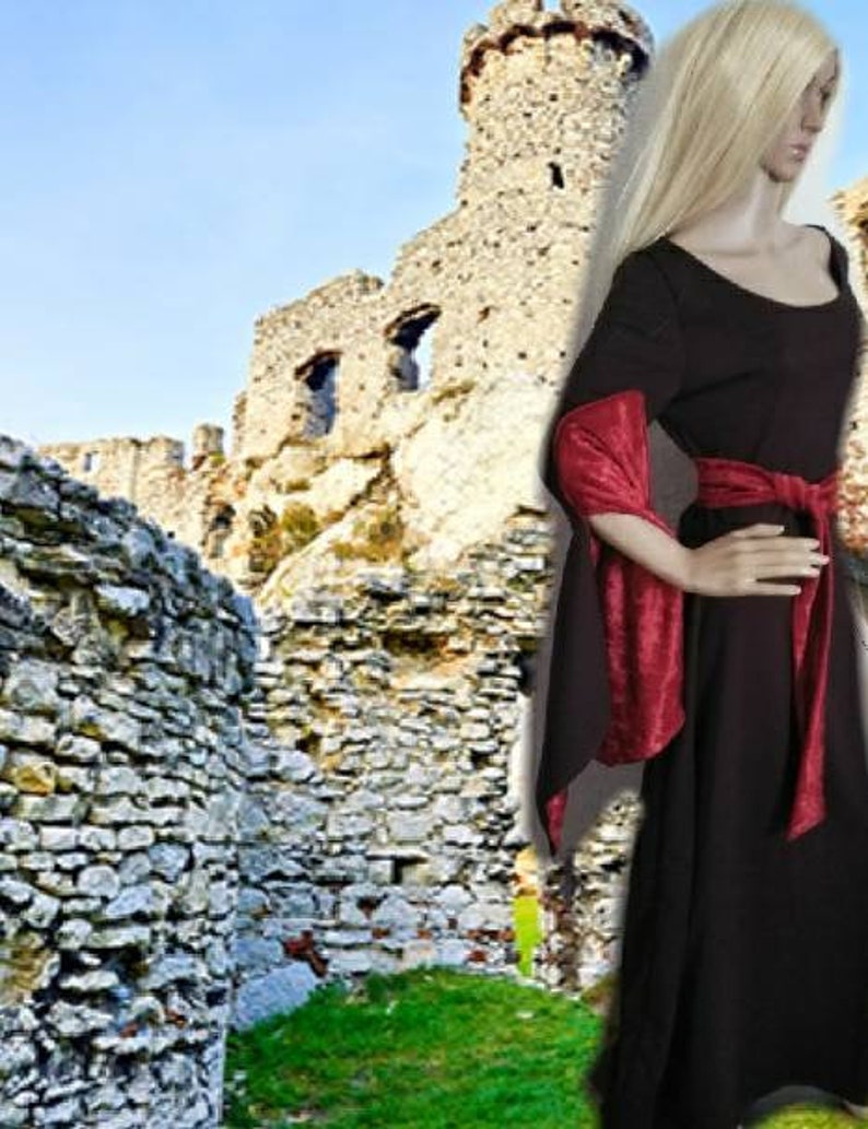 Viking -/_Renaissance MEDIEVAL ELVEN GARDEN Dress Fairy Mother Nordic Larping