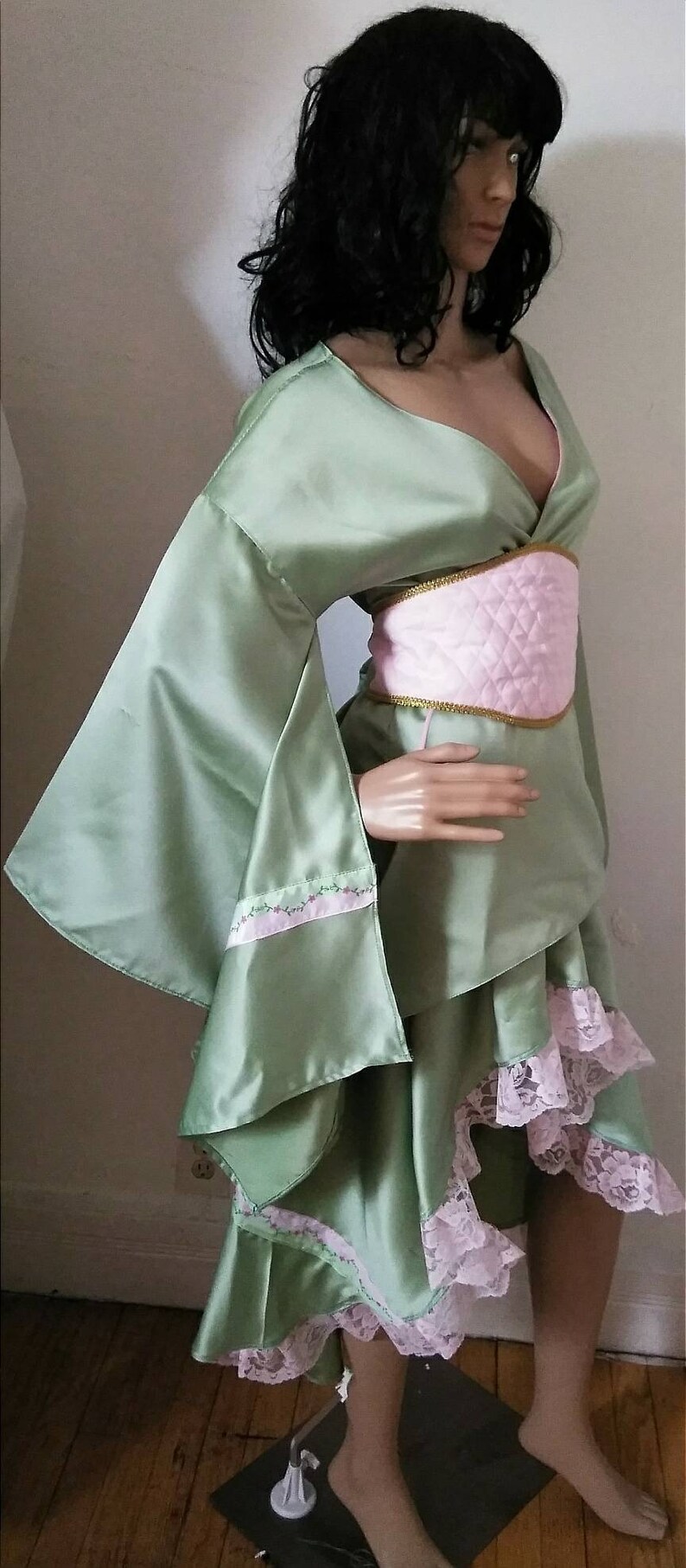 3Pc Ensemble KIMONO LACE COSTUMEREADY