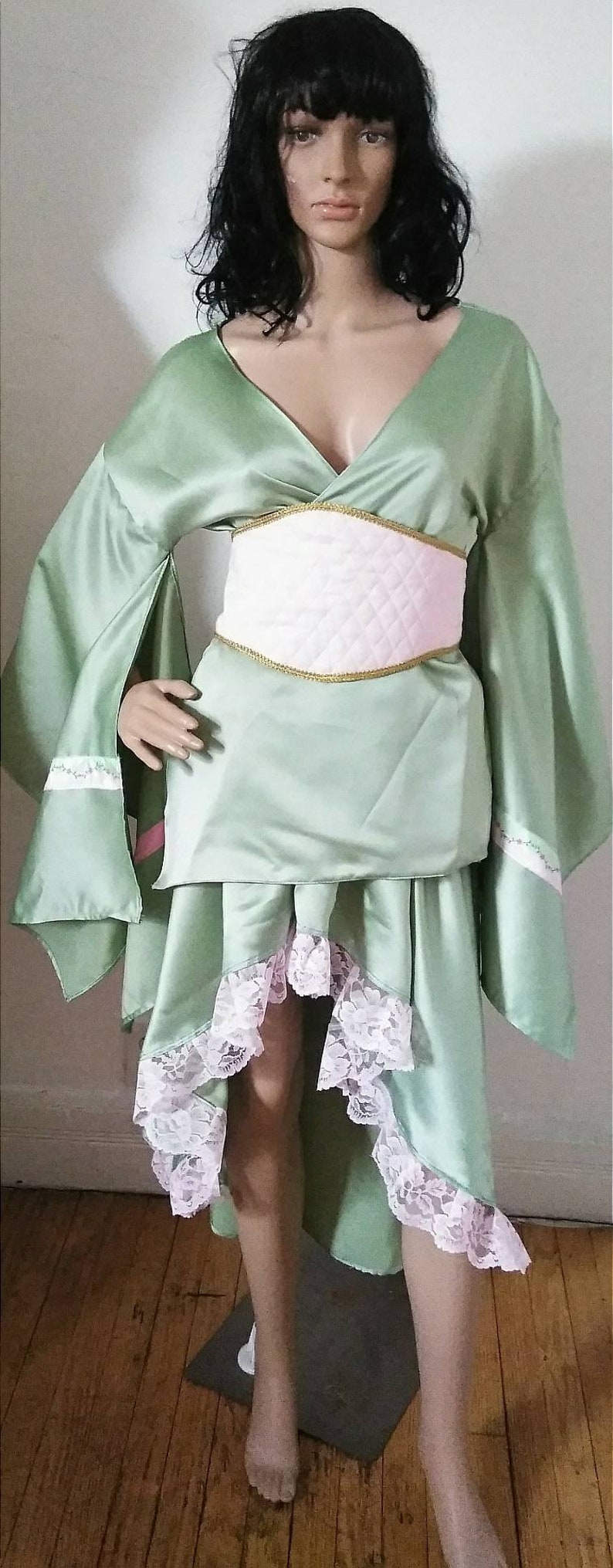 3Pc Ensemble KIMONO LACE COSTUMEREADY