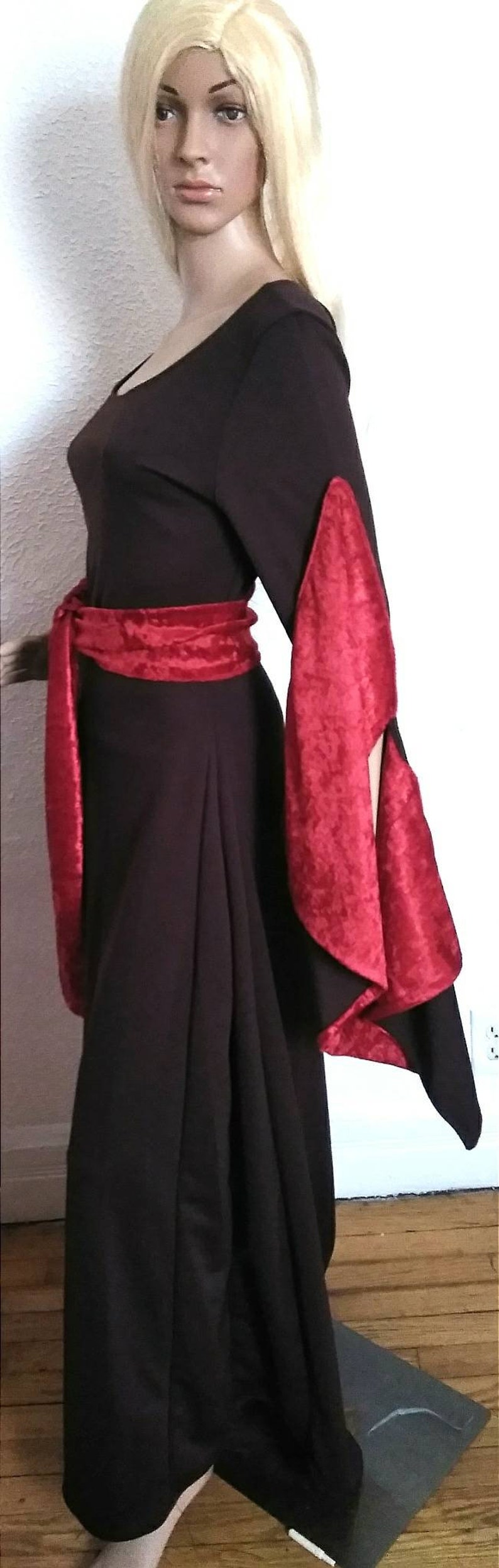 Viking -/_Renaissance MEDIEVAL ELVEN GARDEN Dress Fairy Mother Nordic Larping