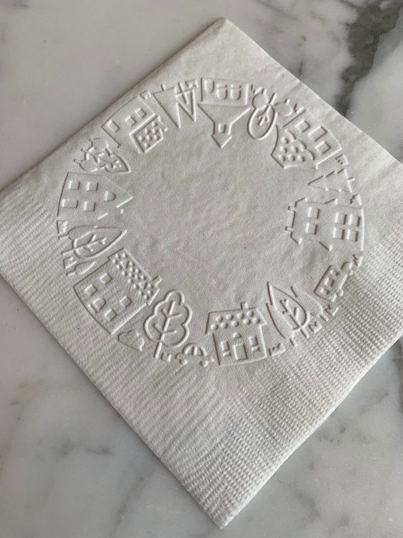 Houses/Home (perfect new home gift) Hand Embossed Cocktail/Beverage/Dessert Napkins Il_570xn