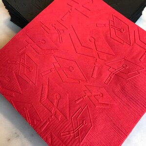 Graduation Cap Handgeprägte Cocktailservietten