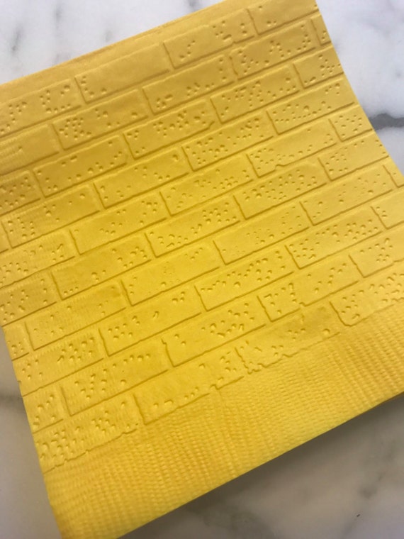 Brick (Wizard of Oz Yellow Brick Road) Hand Embossed Cocktail Napkins Il_570xn