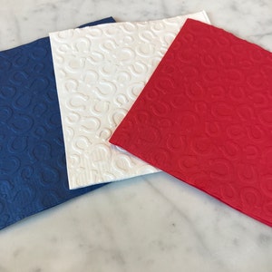 Horseshoe (Kentucky Derby Themed) Hand Embossed Cocktail Napkins