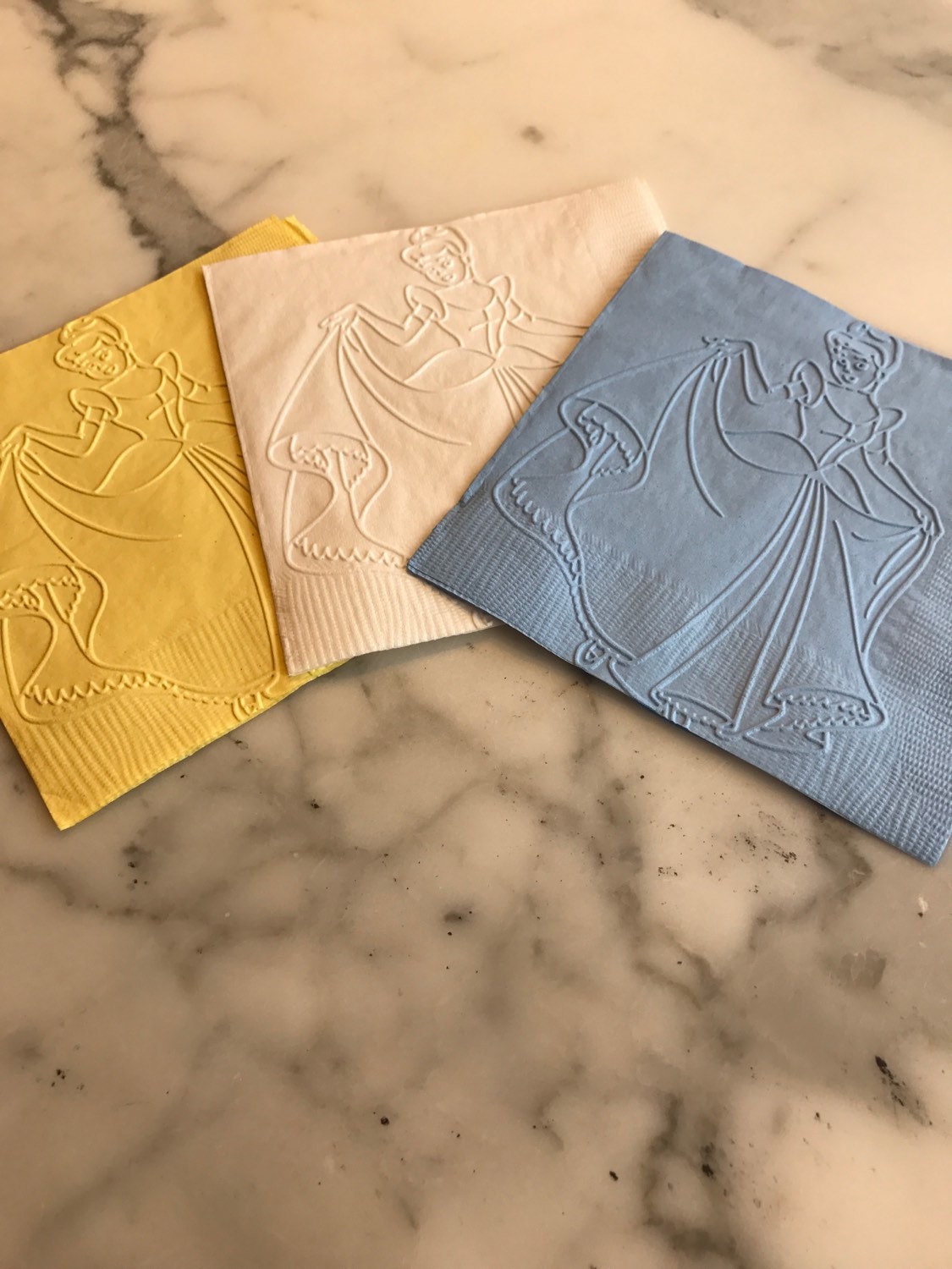 Cinderella Disney Princess Hand Embossed Cocktail Napkins