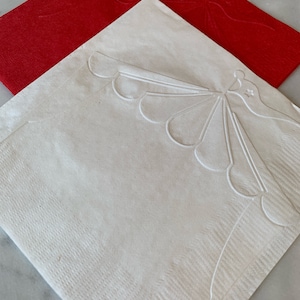 Circus/Big Tent/Carnival Hand Embossed Cocktail/Beverage/Dessert Napkins