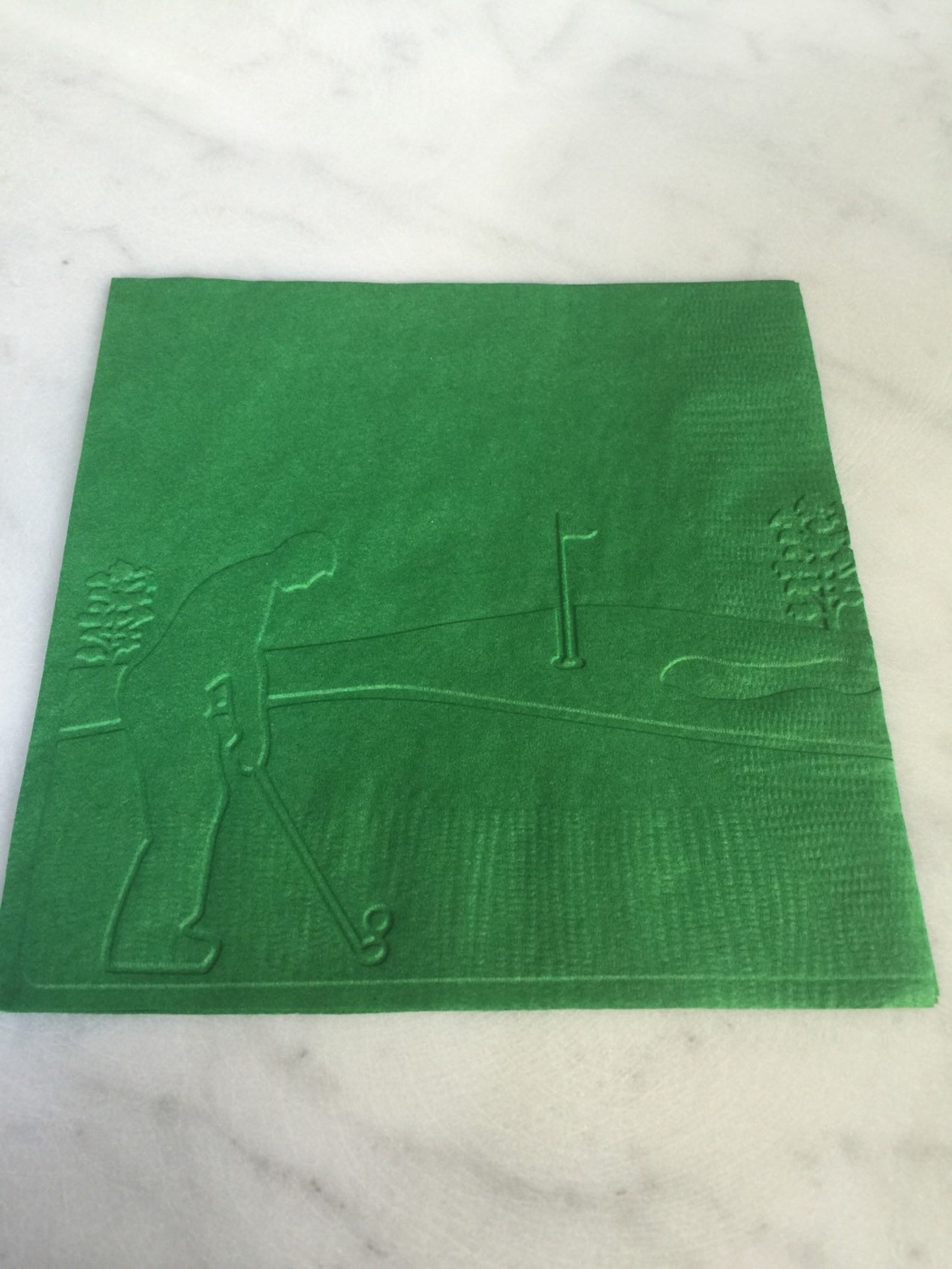 Golf Themed Hand Embossed Cocktail Napkins Perfect for a Etsy