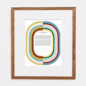 Colors of a Life Together Ketubah | Jewish/Interfaith/Quaker Wedding Certificate | Hand-Painted Watercolor, Giclée Print | Wedding Gift