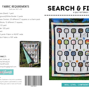 PDF Search & Find Quilt Pattern (I spy Quilt Pattern)