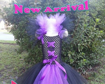 DCGC MALEFICENT inspired Tutu from Sleeping Beauty(Newborn-Size 14)