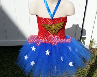 Wonder Woman inspired  Tutu (Newborn-Size 14)