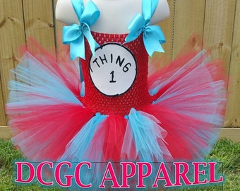 DCGC THING 1 or THING 2 inspired Tutu (Newborn- Size 14)