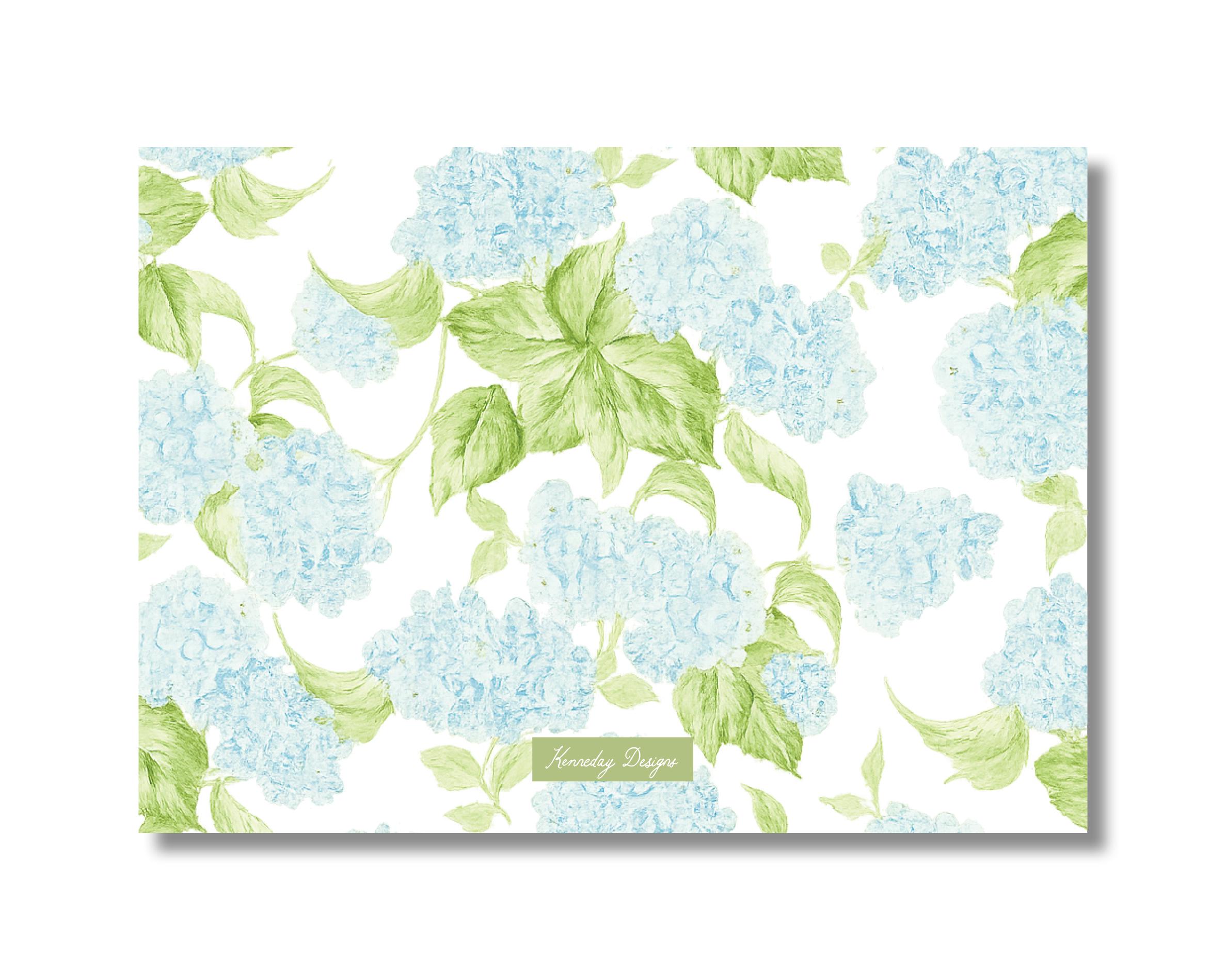Personalized Watercolor Hydrangea Stationery Notecards: Mother's Day ...