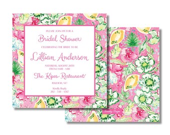 Save the Date Invitation, Bridal Shower, Engagement Party, Baby Shower, Preppy Invitation, Birthday Invitation, Hydrangea, Wedding, Floral