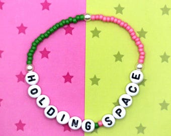 HOLDING SPACE beaded bracelet