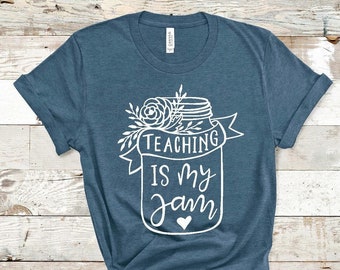 Teaching is My Jam Screen Print Transfer - Make Your Own Shirt - Back to School - Teacher Shirt