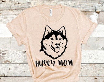Husky Mom Screen Print Transfer - Plastisol Transfer - Heat Press Transfer - Siberian Husky Screen Print Transfer - Gift for Husky Dog Mom