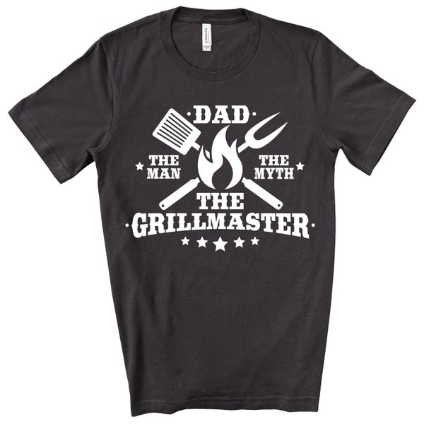 Dad The Man The Myth The Grill Master Screen Print Transfer - Father's Day Shirt - Make Your Own Shirt - Men's Shirt Design