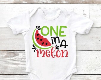 One In a Melon Screen Print Transfer - Plastisol Transfer - Heat Press Transfer - Make Your Own Shirt - First Birthday Party Outfit