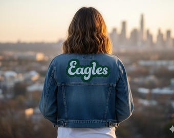 Eagles Hat Patch, Sweatshirts, Jackets, Bags - School Mascot Custom Patch - School Spirit Patches - Can Be Customized
