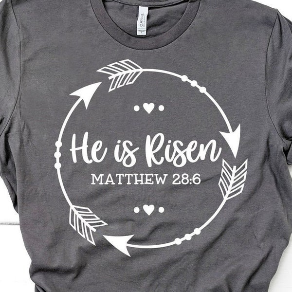 He is Risen Screen Print Transfer - Plastisol Transfer - Heat Press Transfer - Easter Screen Print - Toddler Shirt - Make Your Own Shirt