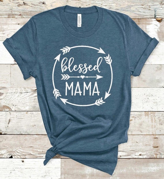 Blessed Mama Screen Print Transfer Plastisol Transfer Heat Etsy