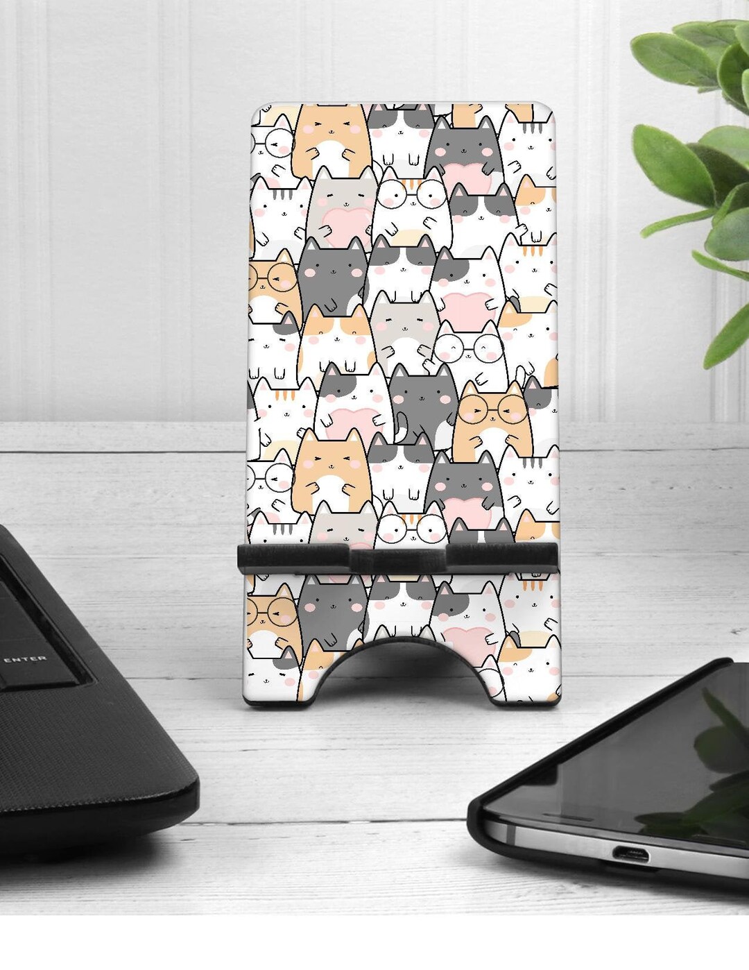 Cell Phone Stand Cat Themed Phone Stand Birthday Gift for Etsy