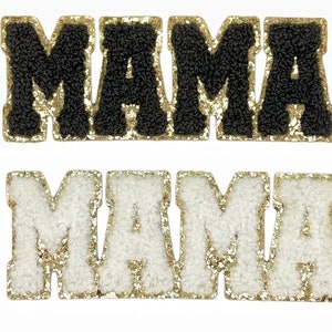 Mama Iron On Hat Sized Chenille Patch - Mother&#39;s Day Make Your Own Hat - Custom Hat