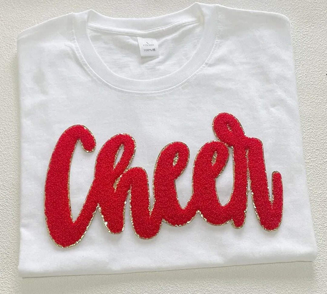 Cheer Iron on Chenille Patch Cheerleading Chenille Patch Cheer Mama