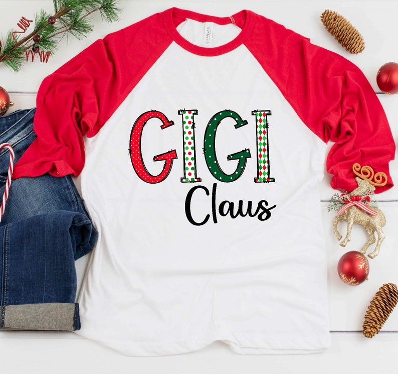 Christmas Gift For Mimi Christmas Shirt For Grandma Gigi Claus Screen Print Transfer Make Your Own Shirt Ready To Press Sewing Fiber Craft Supplies Tools Leadcampus Org