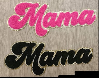 Mama Iron On Chenille Patch - Mother's Day Make Your Own Shirt