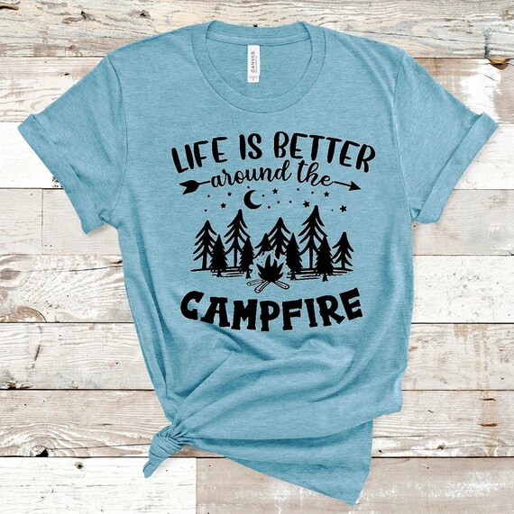 Campfire Screen Print Transfer 