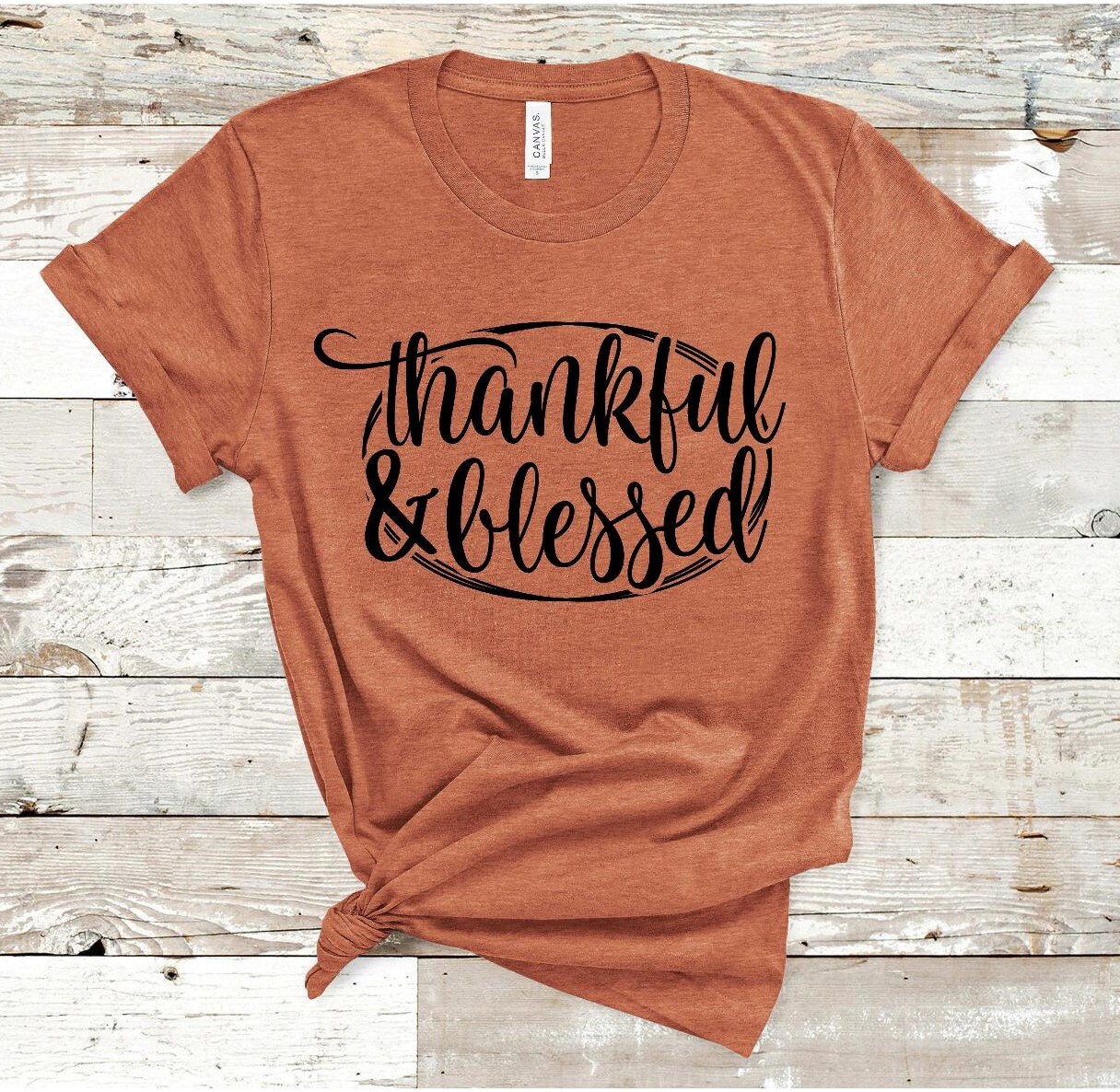 Thankful and Blessed Screen Print 