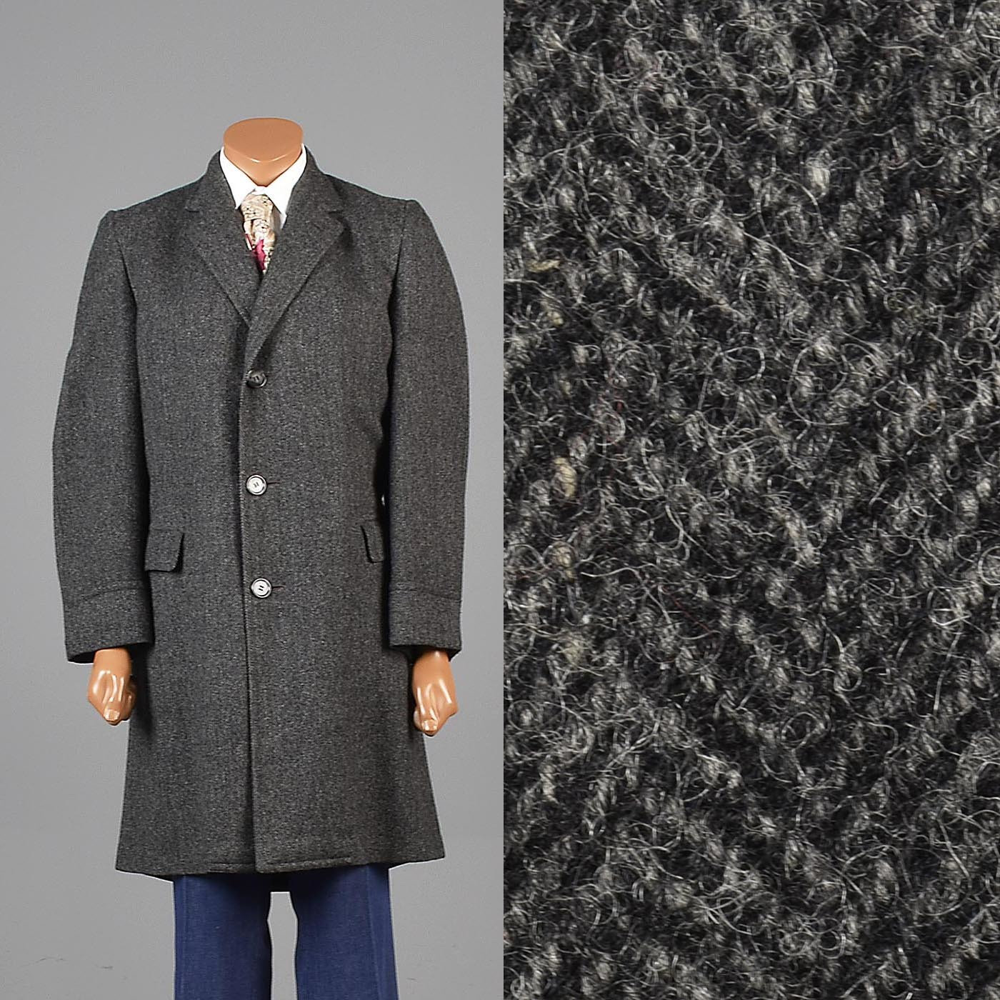 herringbone tweed overcoat