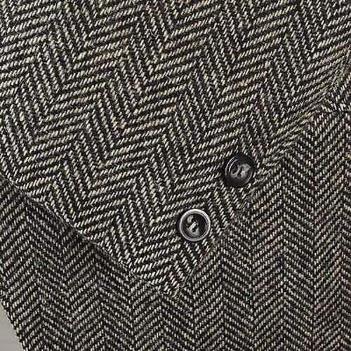 42 Vintage 60s Mens Tweed Jacket Black & White Herringbone - Etsy