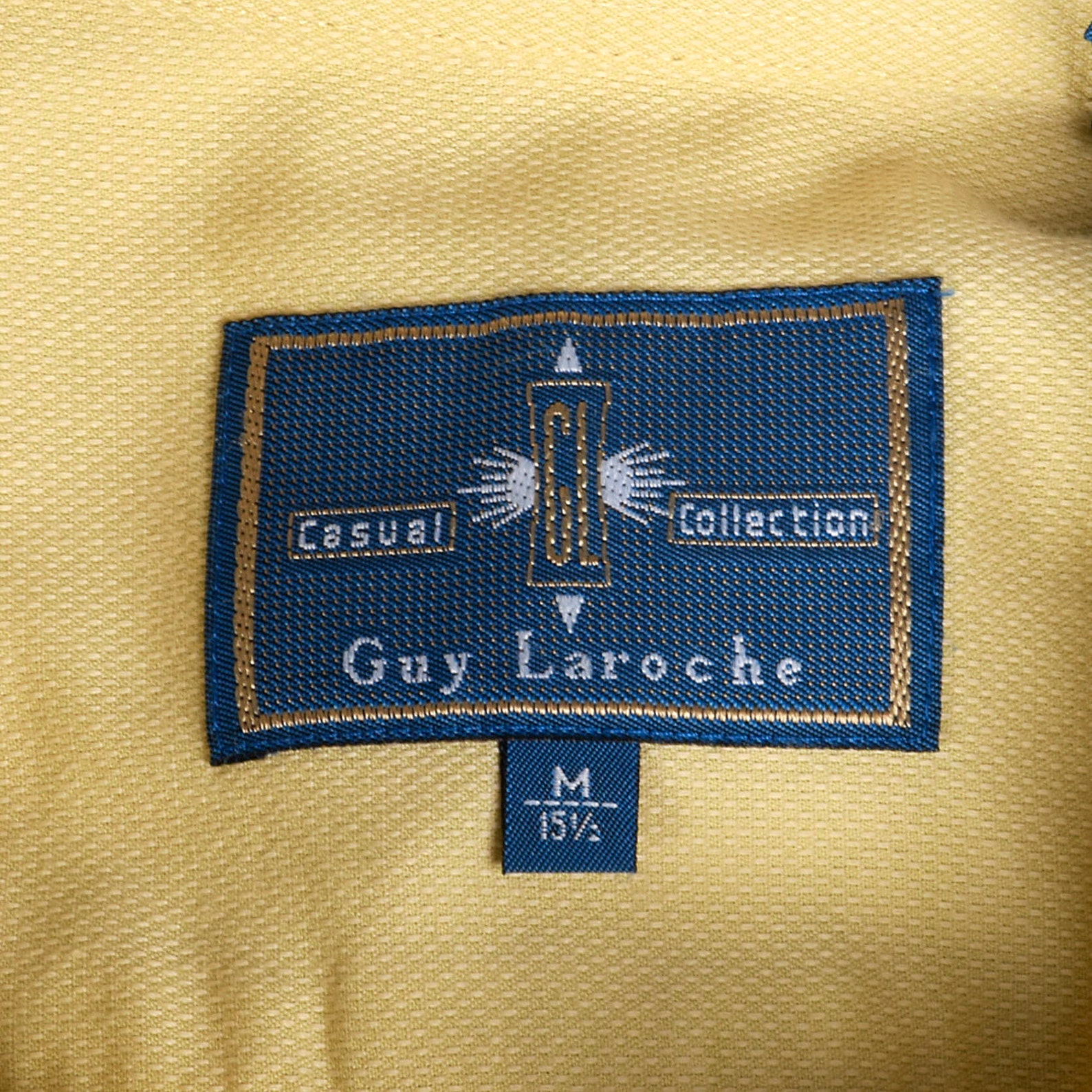 Large 1980s Mens Gold Button Down Shirt Short Sleeve Cuffs Etsy