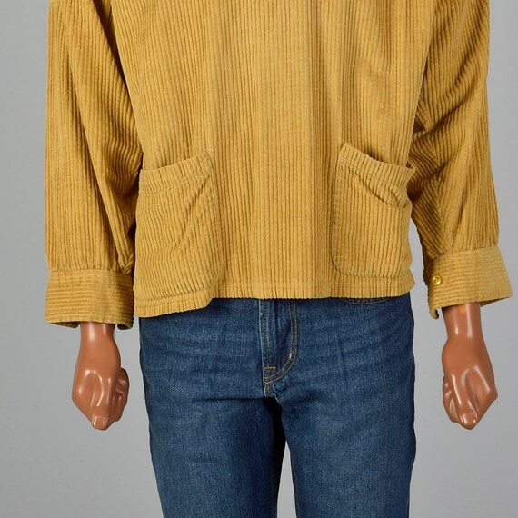 XXL 1950s Mens Pilgrim Gold Rockabilly Shirt Wide… - image 8