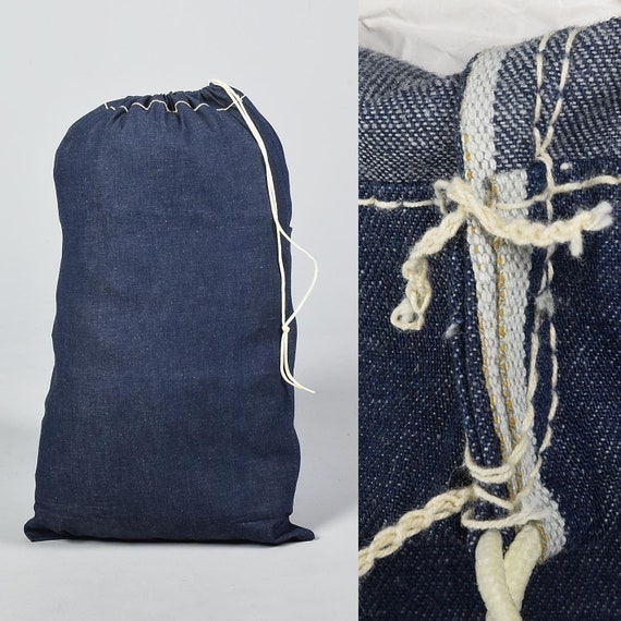 Selvedge Denim Laundry Bag Selvage Denim Duffle Bag Indigo Etsy