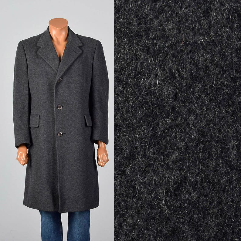 Medium Don't miss the campaign 1970s Mens Gray Mongolian Coa Max 86% OFF Cashmere Winter Coat Weight
