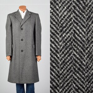 men's herringbone overcoat
