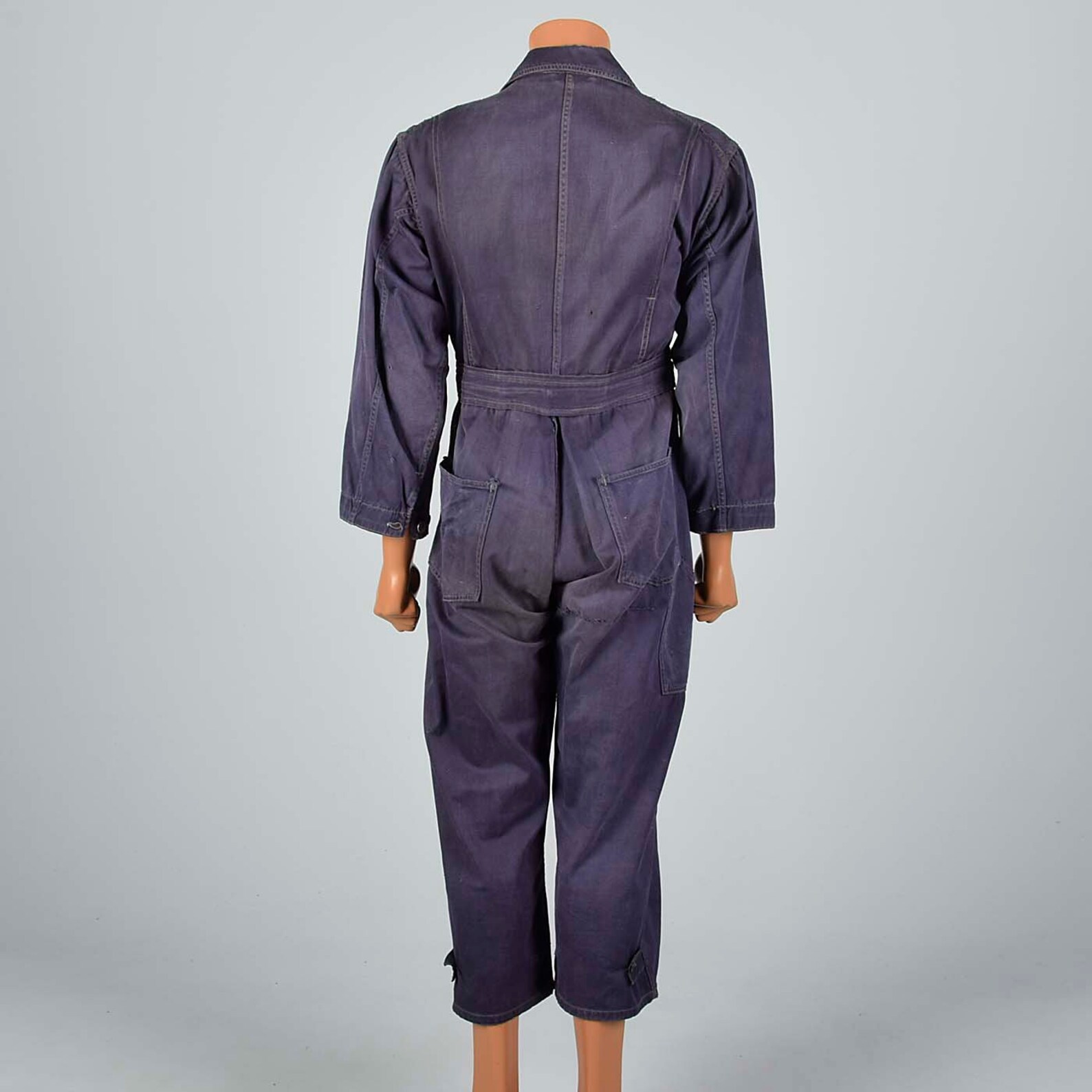 38R S/M 1940s Mens Coveralls Purple Cotton Twill Coveralls Etsy