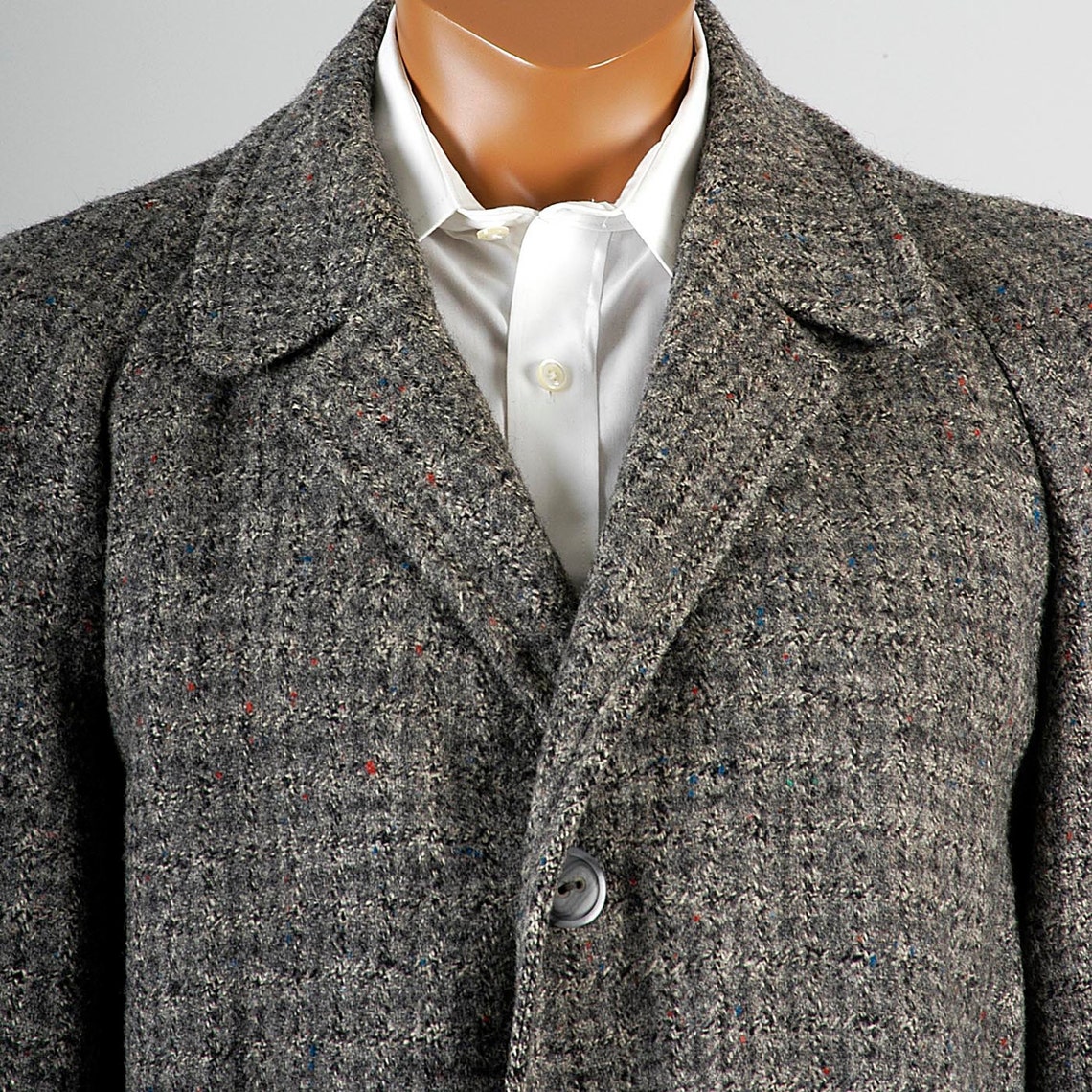 RARE Mens Vintage 30s Harris Tweed Overcoat Winter Coat Etsy