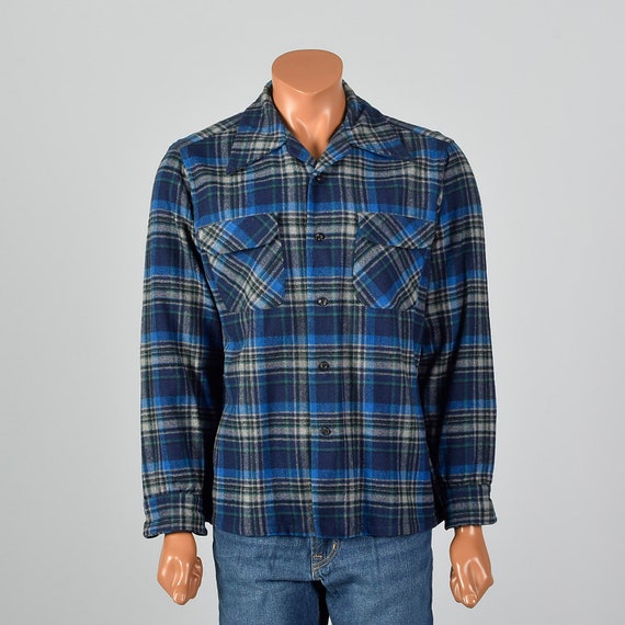 Large 1960s Mens Pendleton Board Shirt 