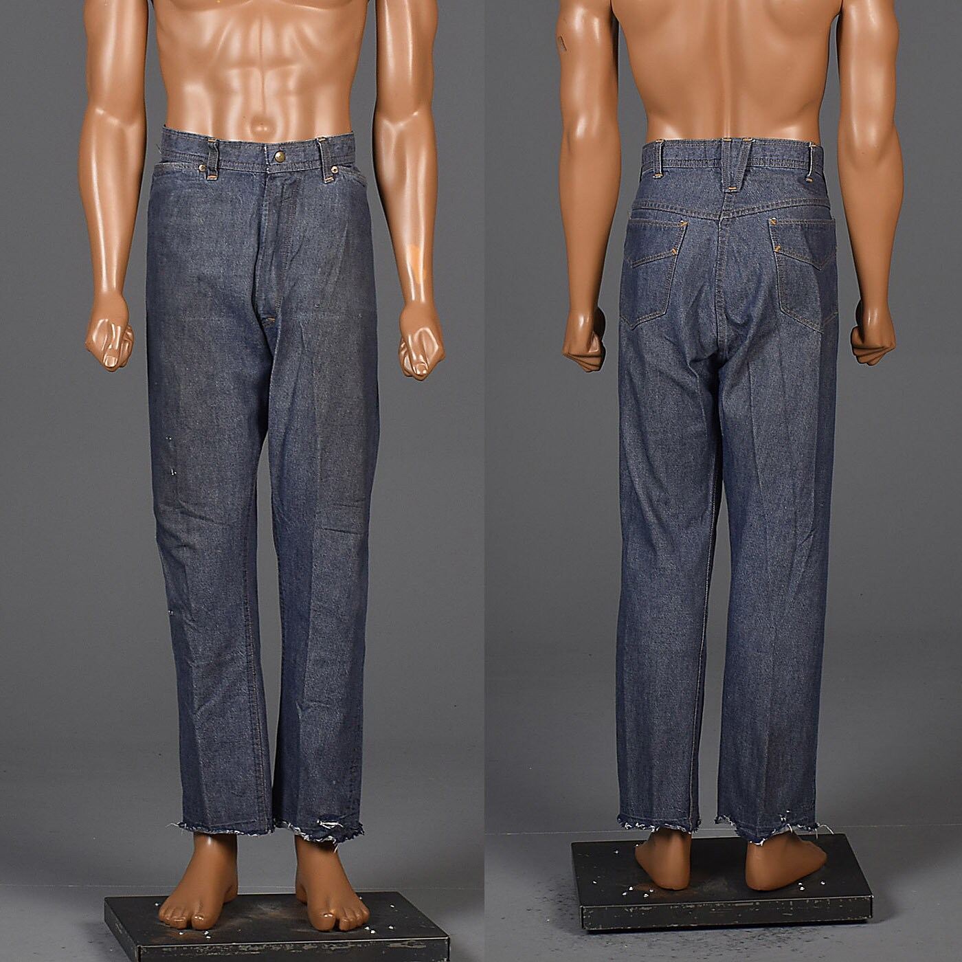 38x29 1970s Mens Jeans Denim Jeans Dark 