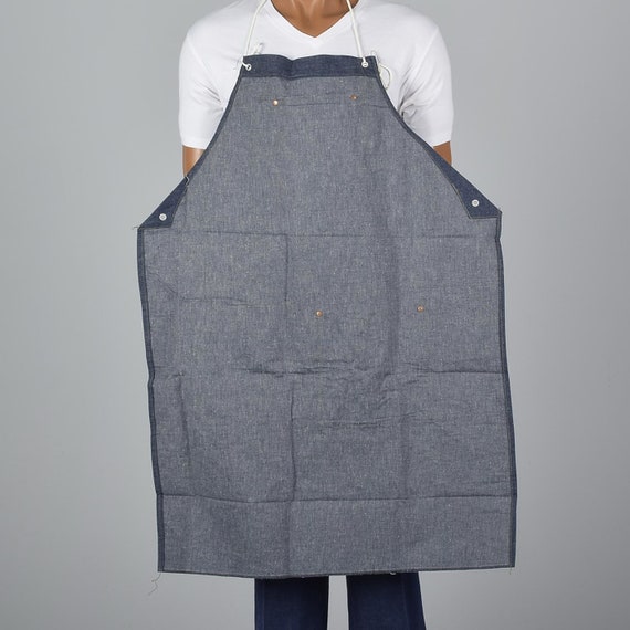 1950s Selvedge Denim Apron Deadstock Heavy Duty C… - image 5