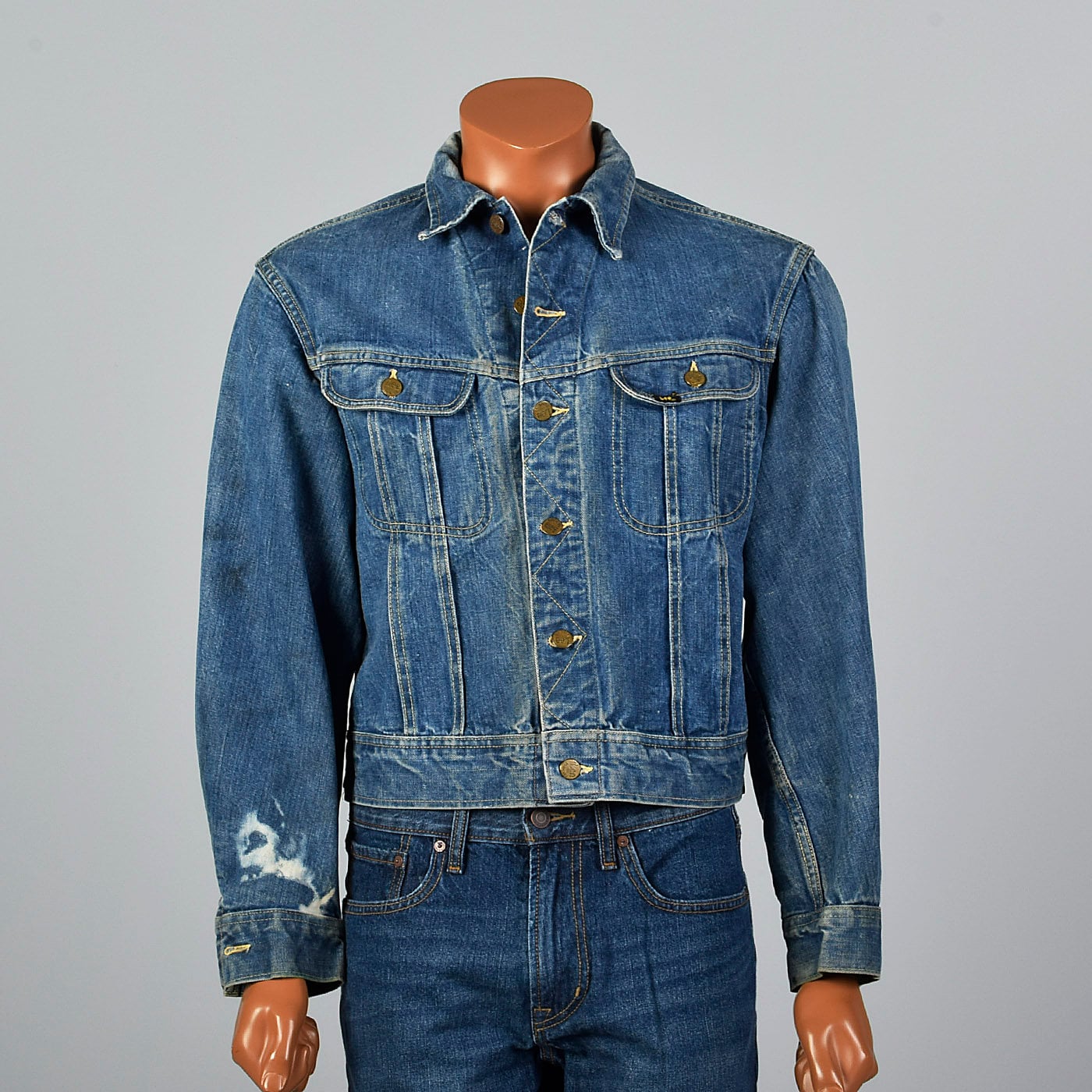 Vintage Lee Jeans 101-J Riders Jacket From The1950s - Long John