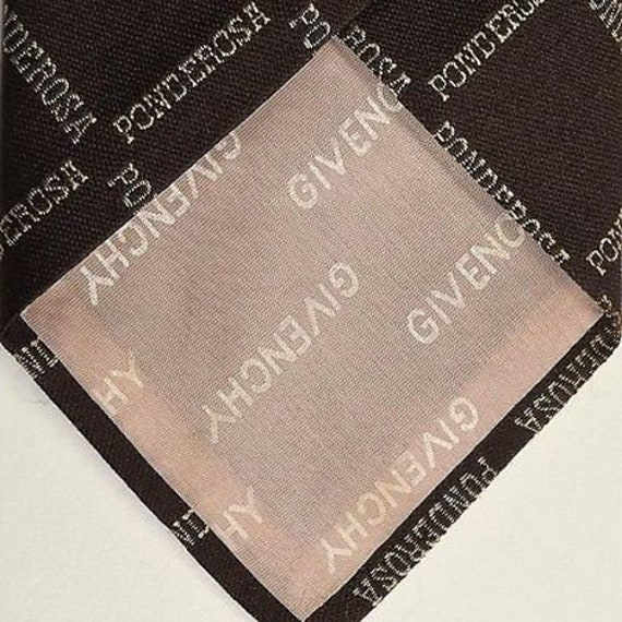 Mens Vintage Novelty Silk Givenchy Ponderosa Neck… - image 4