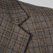 1970s Mens Gray and Yellow Plaid Jacket